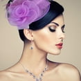 thumbnail image 4 of Youkk Large Variety And Versatility Lady Fascinators Hat Fashion Statement skin pink 1Set, 4 of 6