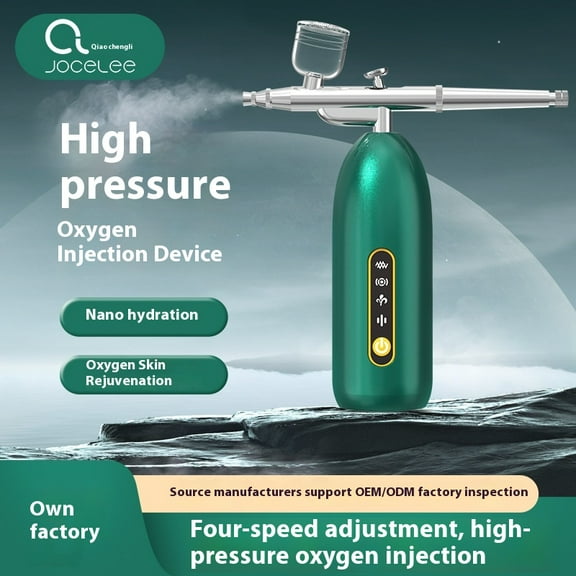 Professional Nano Beauty Spray Gun - Metal Airbrush with 3 Bottles & 4 Spray Modes