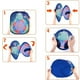 thumbnail image 3 of Juego de lanzamiento de dardos, juegos de jardín para niños: juego de dardos de dinosaurio 5 en 1 con dardos, puf, bolas de velcro, lanzamiento de anillos, juego de lanzamiento de puf de juguete, 3 of 7