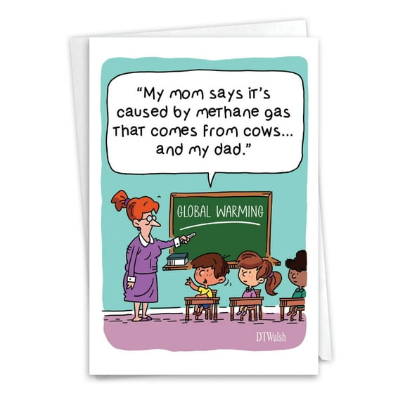 NobleWorks Funny Father's Day Greeting Card with 5 x 7 Inch Envelope (1 Card) Dad Dad Gas C10953FDG