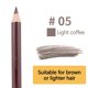 thumbnail image 1 of Pisexur Belleza Maquillaje El lápiz de cejas con estampado de leopardo de dos puntas se puede moldear de forma fácil y sin esfuerzo con solo unpara mujeres y hombres, 1 of 9