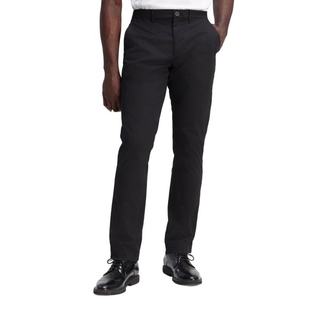 Pantalones Calvin Klein Slim Fit Infinite Flex para hombre, color negro