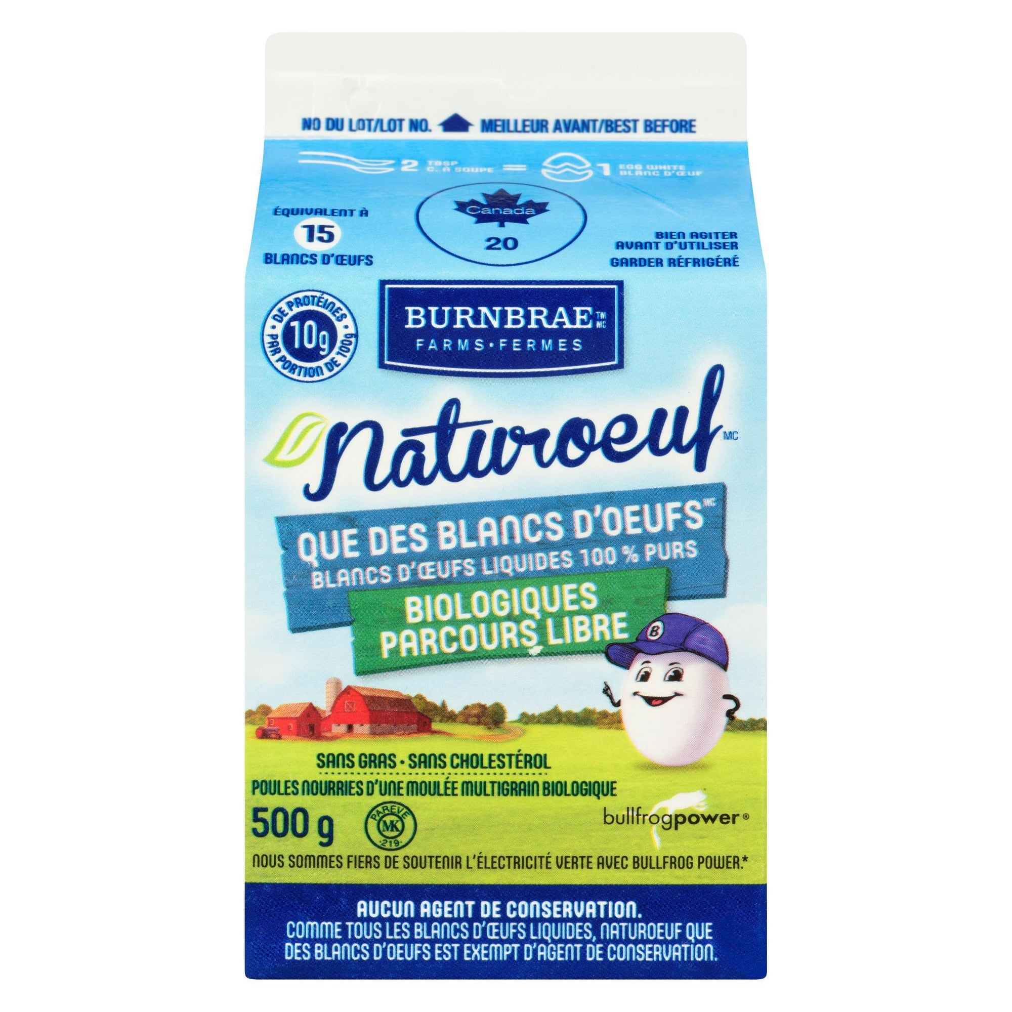 Naturegg Simply Egg  Whites™ Organic Burnbrae Farms