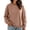 Light Brown #43, variant on Women's No Hood Sweatshirts Crew Neck Long Sleeve Solid Pullover Sweatshirts Spring Fall Loose Causal Sweatshirts, 2XL