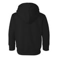 thumbnail image 4 of Couver Toddler Fleece Long Sleeve Hooded Pullover Sweatshirt with Side Seam Pockets, BLACK 5/6, 4 of 5
