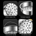 thumbnail image 4 of 316 Stainless Steel Steaming Basket Steamers Insert for Cooking Vegetables Meats Multifunctional Steam Pots Rack, 4 of 8