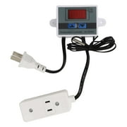 Digital Thermostat Waterproof Probe Temperature Controller Switch Thermostat Control Switch US Plug 110?220V