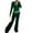 Green1, variant on FAIWAD 2 Piece Outfits for Womens Solid Color Tracksuit Long Sleeve Hoodie with Flare Trousers (X-Large, Yellow)
