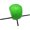 Green, variant on Jiibva Blue Aluminum Alloy Golf Impact Swing Trainer, Ergonomic Posture Corrector for Full Swing Practice, 360mm