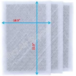 Air Ranger Air Cleaner Replacement Filter Pads 20x25 Refills 3