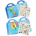 thumbnail image 3 of FRCOLOR Kids Sticker Book Reusable Sticker Book for Kids with Assorted Color PVC Stickers Educational Toy Suitable for Children,12.2"X9.25"X0.12", 3 of 5