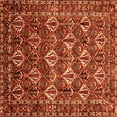 thumbnail image 1 of Ahgly Company Indoor Square Persian Orange Traditional Area Rugs, 7' Square, 1 of 1