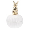 thumbnail image 1 of 1pc Modern Decorative Ceramic Jewelry Box Organizer Storage Container (White), 1 of 8
