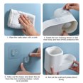 thumbnail image 4 of Worallymy Escobilla de baño de plástico juego de escobillas de baño herramienta de limpieza con mango montado en la pared con soporte azul Worallymy JD735812055, 4 of 7
