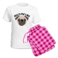 thumbnail image 5 of CafePress - Crazy Pug Lady Women's Light Pajamas - Women's Short Sleeve Print T-Shirt and Pants Light Cotton Pajama Set, 5 of 7