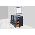 thumbnail image 5 of Vanity Art 36 Inch Single Sink Modern Bathroom Vanity Compact Set 1 Cabinet 1 Shelf 2 Dove-Tailed Drawers Ceramic Top Bathroom Cabinet with Free Mirror VA3036B, 5 of 8