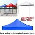 thumbnail image 2 of 1pc Outdoor Top Cover, Outdoor Gazebo Garden Marquee Top, Tent Replacement Sun Shade Canopy Cover For Outdoors, Camping Accessories, 3m*3m/118in*118in, 2 of 7