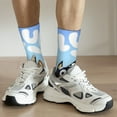 thumbnail image 6 of Masiiu Bluey Pattern Adult Crew Socks, Breathable Color-Block Mid-Calf Socks, Comfortable for Daily Wear and Sports, 6 of 6