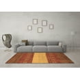thumbnail image 3 of Ahgly Company Indoor Rectangle Abstract Brown Modern Area Rugs, 3' x 5', 3 of 4