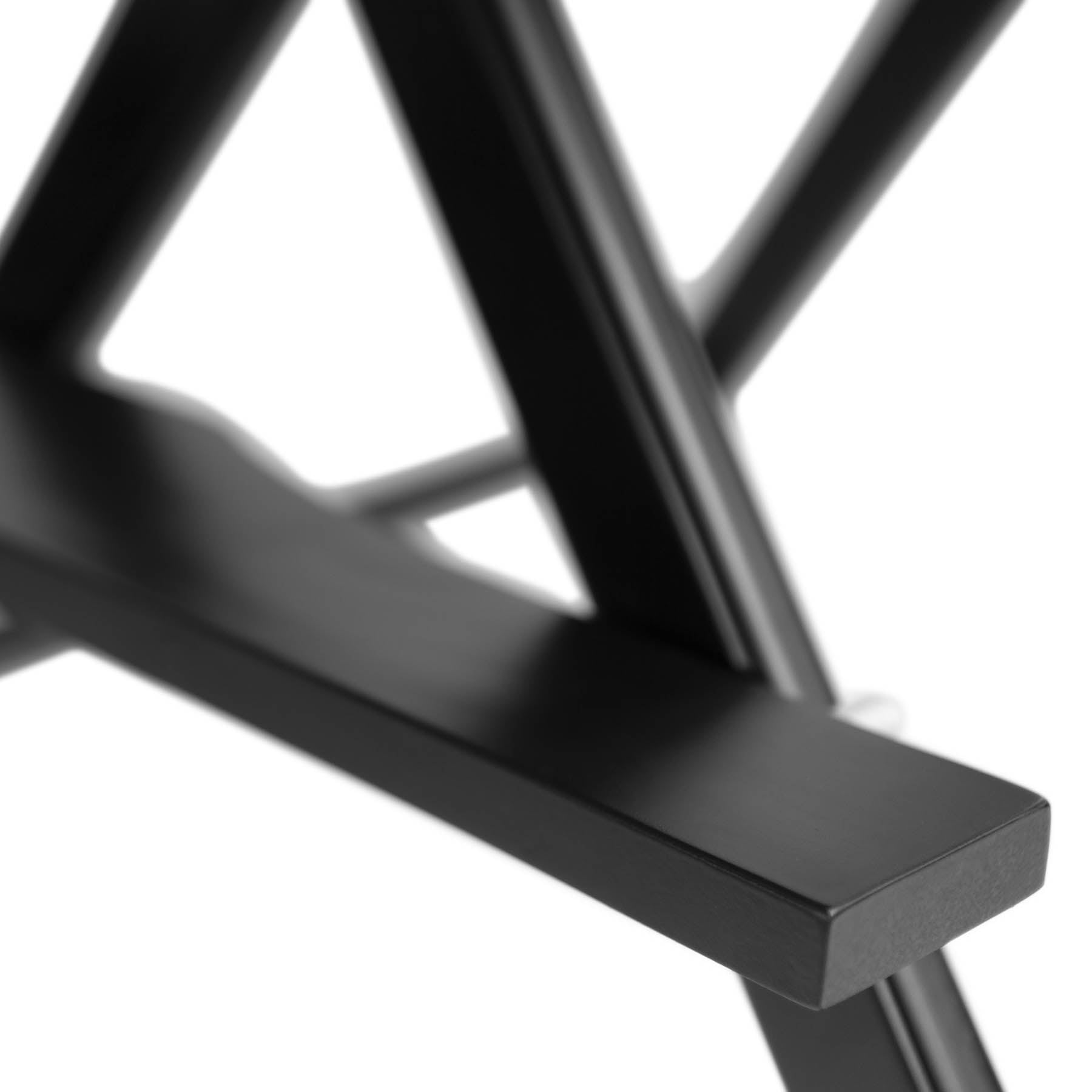 SHANY Studio Director Makeup Artist Folding Stool Chair - Solid Aluminum Barstool - Black