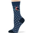 thumbnail image 5 of 7BIGSTARS KINGDOM Women Dot Flower Socks - 4 Pack Large - Bluebird-Robin -Flamingo-Blue Jay- Sock Size: 10-12, Shoe Size:8-12, Grey, Dark Grey, Dark Navy, Light Navy, 5 of 9