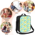 thumbnail image 6 of Cauagu Yellow Lemon Insulated Lunch Bag - Reusable Lunch Box Thickened Thermal Leakproof Lunch Tote Bag for Adult Office/Travel Picnic, 6 of 7