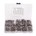 thumbnail image 2 of Truss Head Screw Set, 255PCS Portable Rust Proof 304 Stainless Steel M3 M4 M5 M6 Self Tapping Screws  With Storage Box For Woodworking, 2 of 8
