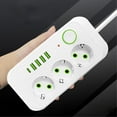 thumbnail image 3 of Multiprise Blanche 2M Prise EU Multi-Standard Rallonge avec Chargeur Rapide USB Type-C, 3 of 5