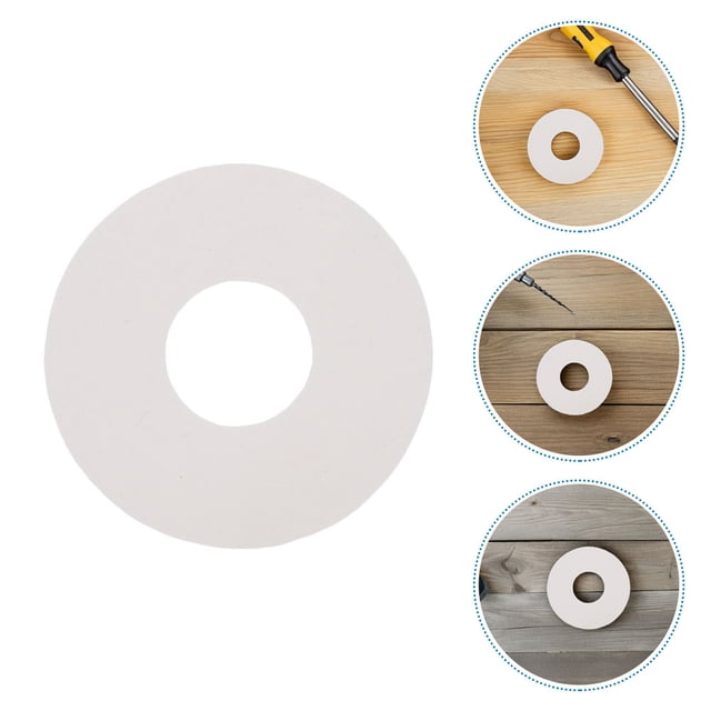 Mobutofu 6Pcs Inflatable Boat Valve Seal Kit White Silicone Gaskets for Dinghy Air Valve Repair