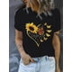 thumbnail image 1 of Fashionable Womens Graphic Print T-Shirt - Casual Short Sleeve Crew Neck Top - Lightweight & Breathable for Spring & Summer Wardrobe Tee For Adult, Men, Women, Teen, Teenager, Adolescent, Youth, 1 of 6