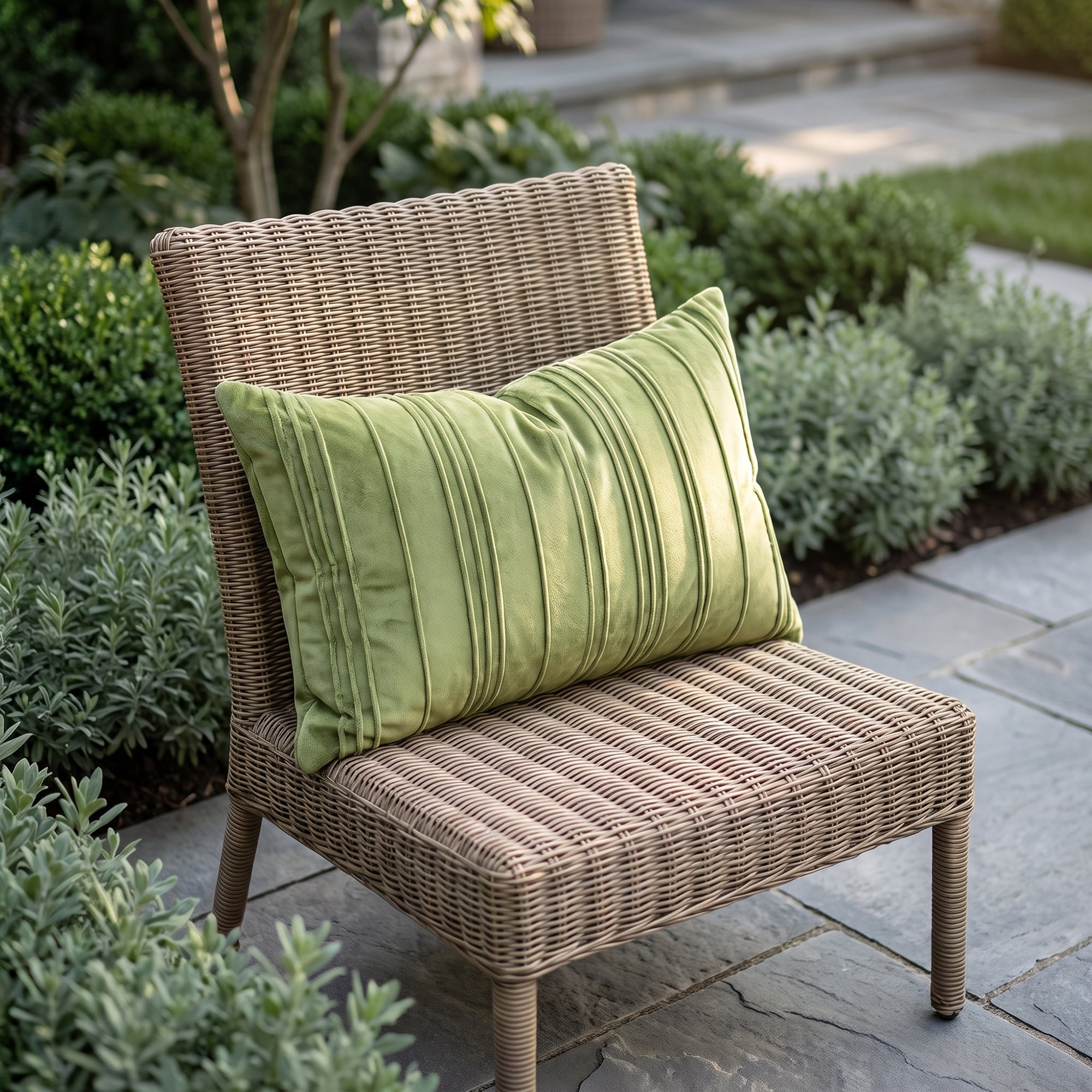 Unique Bargains 2Pcs Pleated Textured Throw Pillow Covers Couch Cushion Cases Olive Green 20" x 12"