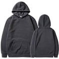 thumbnail image 1 of Glisme Sweatshirt For Women Diy Solid Color Rope Hoodie Long Sleeve Pullover Hoodie Basic Top Daily Wear Dark Gray, 1 of 3