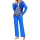 thumbnail image 1 of Puntoco Conjunto de pijama cómodo para mujer, conjunto de pijama con parte superior y pantalones casuales con estampado degradado para mujer, 1 of 4