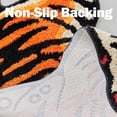 thumbnail image 4 of Stitchworn Tibetan Tiger Area Rug, 5x3.3 ft, Tufted High Pile, Machine Washable, Nonslip TPR Backing, Orange, STN-ARUG-XZH-OR-L152, 4 of 9