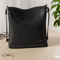 thumbnail image 2 of Bandolera The Sak Iris Leather Black para mujer, 2 of 7