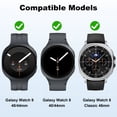 thumbnail image 2 of Tiorecime 12 Pack Bands Compatible with Samsung Galaxy Watch 9/8 40mm 44mm/Galaxy Watch 8 Classic 46mm Band for Women Men, No Gap Soft Silicone Sport Breathable Replacement Strap, 2 of 8