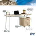 thumbnail image 3 of Techni Mobili Modern Design Computer Desk with Storage, Sand, 3 of 14