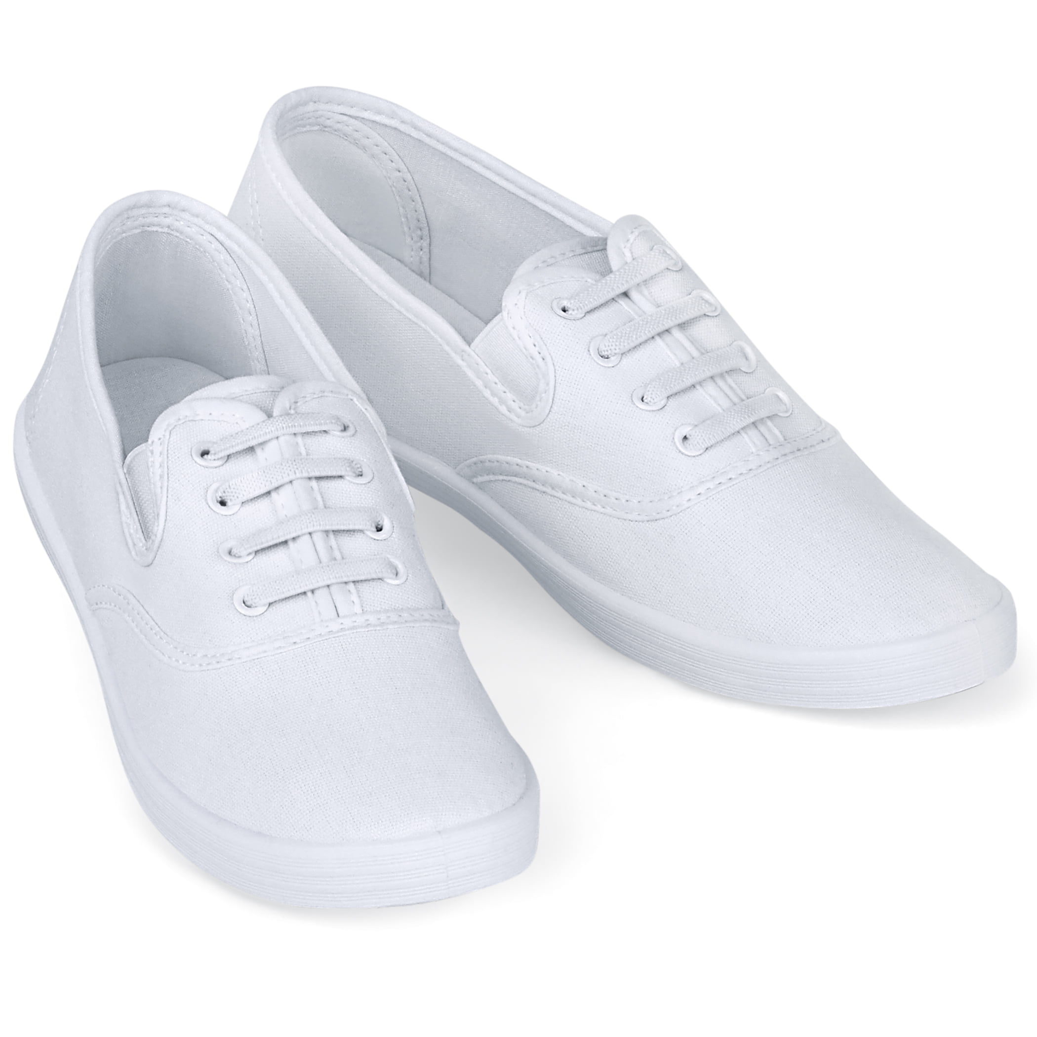 Collections Etc Casual Comfy Lightweight Slip on Stretch Canvas Sneaker