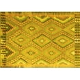 thumbnail image 1 of Ahgly Company Machine Washable Indoor Rectangle Southwestern Yellow Country Area Rugs, 3' x 5', 1 of 4