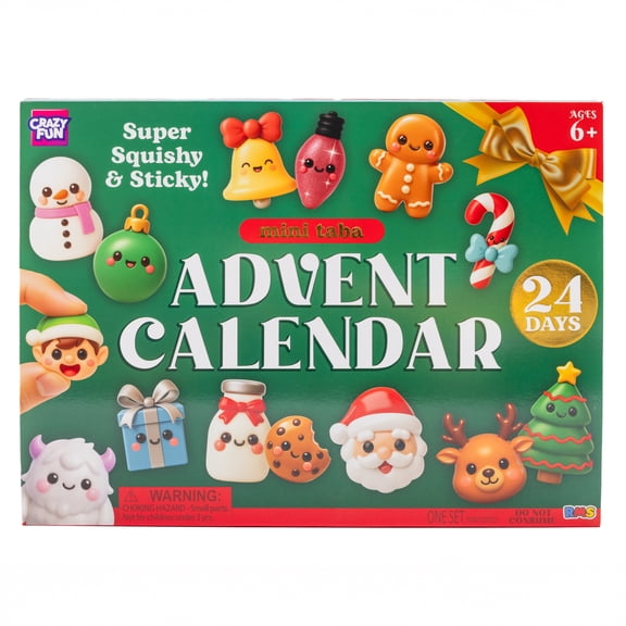 Taba Advent Calendar With Soft, 24 Piece Squeezable Surprises, by RMS