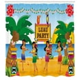 thumbnail image 3 of Ambesonne Tiki Bar Shower Curtain, Luau Party Dance, 69"Wx75"L, Multicolor, 3 of 3