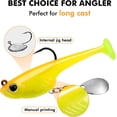 thumbnail image 6 of TRUSCEND Pre-Rigged Soft Fishing Lures, Super Durable Soft Swimbait, Well-Made Lifelike Swim Baits, Weedless Lure for Bass Trout Walleye, Saltwater Fishing Gear Gifts for Men, 6 of 9