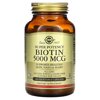 Solgar Biotin, 5,000 mcg, 100 Vegetable Capsules