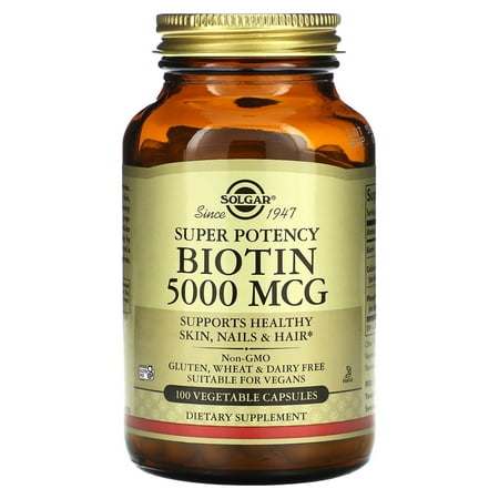 Solgar Biotin 5000 Mcg Veg Capsules 100