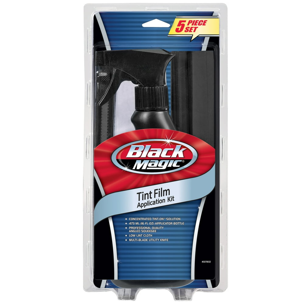 Black Magic Window Tint Film Application Kit - 5 Piece Set - Walmart