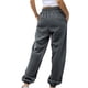 thumbnail image 5 of Pantalones Rectos Largos de Cintura Elástica Sólida Informal de Moda Para Mujer Odeerbi  ODB-6, 5 of 6