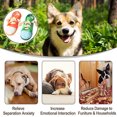 thumbnail image 2 of Blublu Park 2PCS Durable Dog Shoe Toys, Interactive Squeaky Chew Shoes Toy for Puppy, Orange and Green, 2 of 7