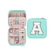 thumbnail image 1 of Trendy Travel Jewelry Case, Personalized Gifts - Pink Travel Jewelry Box Birthday Gifts for Women Christmas Gifts for Teens Girls Initial Travel Jewelry Case A-Z, 1 of 1