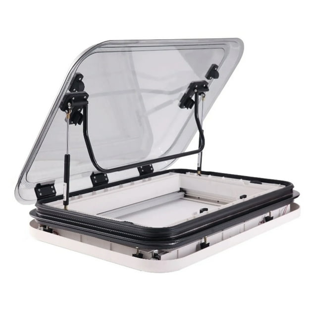 Large Caravan RV Skylight Roof Vent Hatch 3-Size with LED Light Cut Out for Camper Motorhome