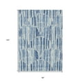 thumbnail image 3 of 8' X 10' Navy Blue And Sky Blue Abstract Washable Indoor Outdoor Area Rug, 3 of 5